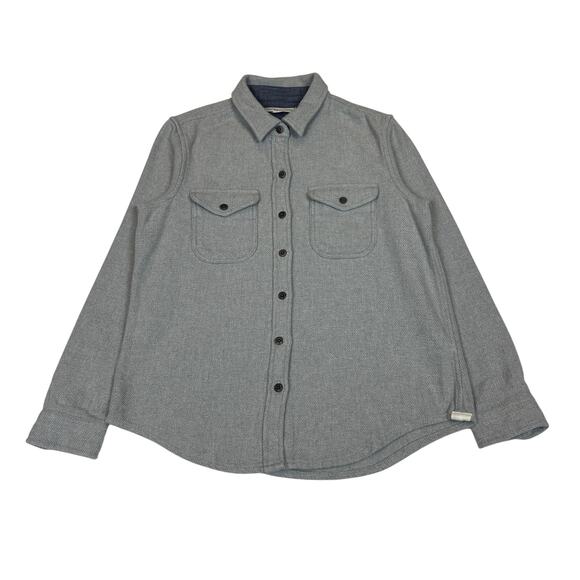 Outerknown Blanket Shirt Men's XS Heather Gray Cotton Twill Overshirt - Picture 1 of 9